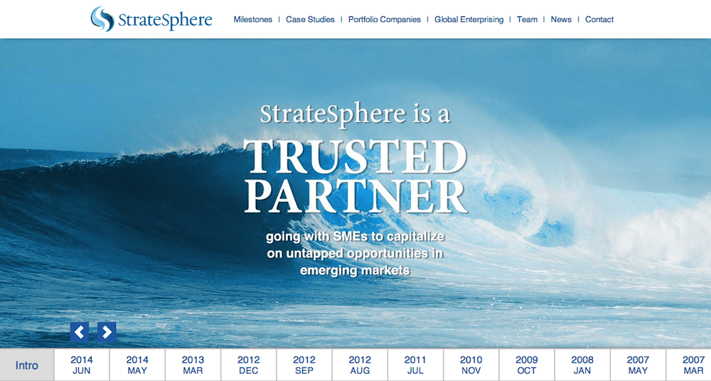 StrateSphere.com CMS website